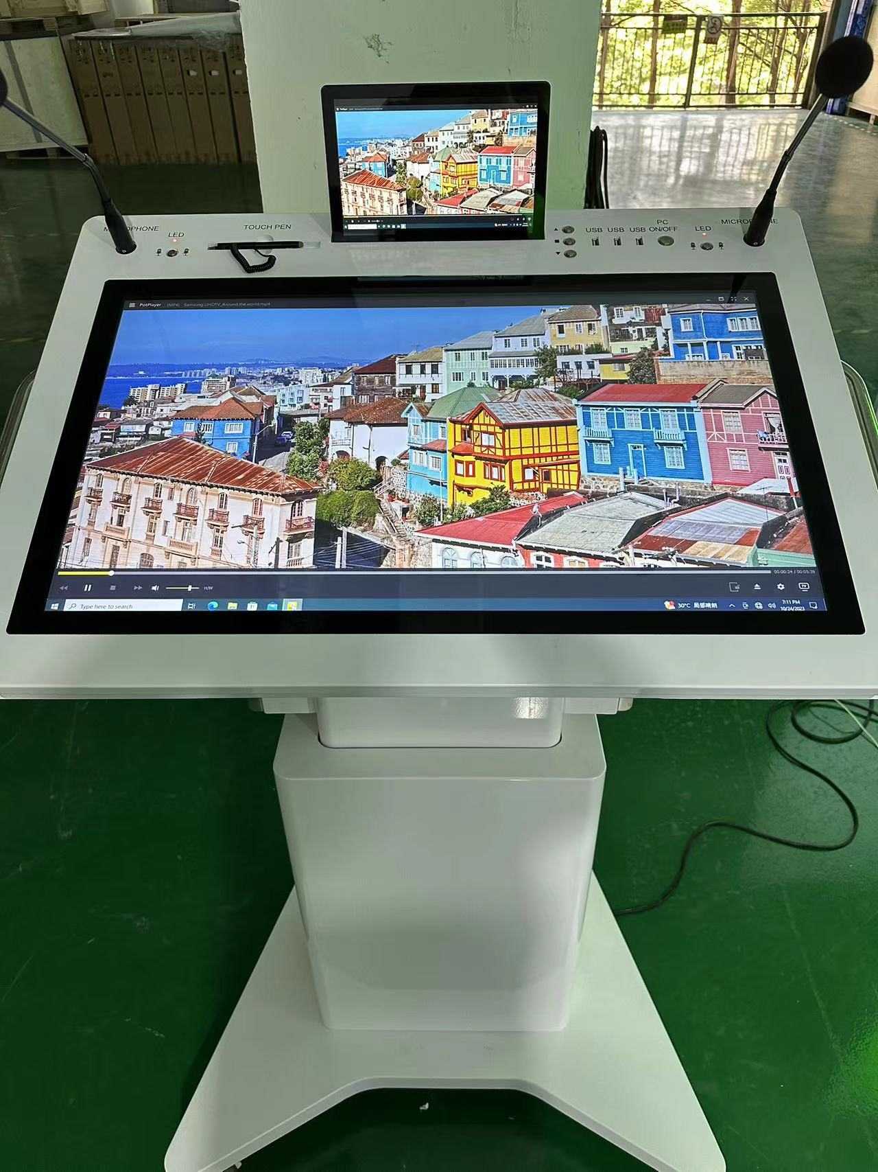 32 '' LCD LCD interaktiboa Pantaila bikoitzeko pantaila bikoitza