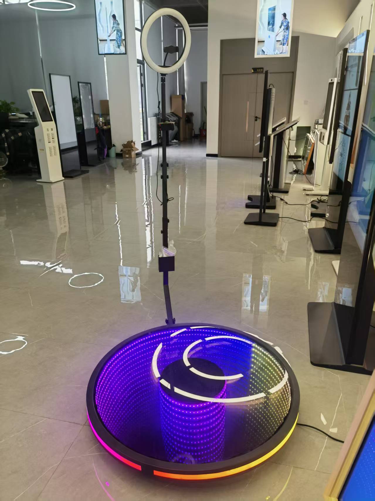 360 Photobooth LED bideo-kabina
