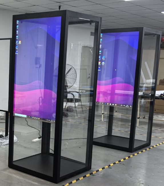 55 hazbeteko ukipen gardena OLED pantailaren erakusleiho gardena