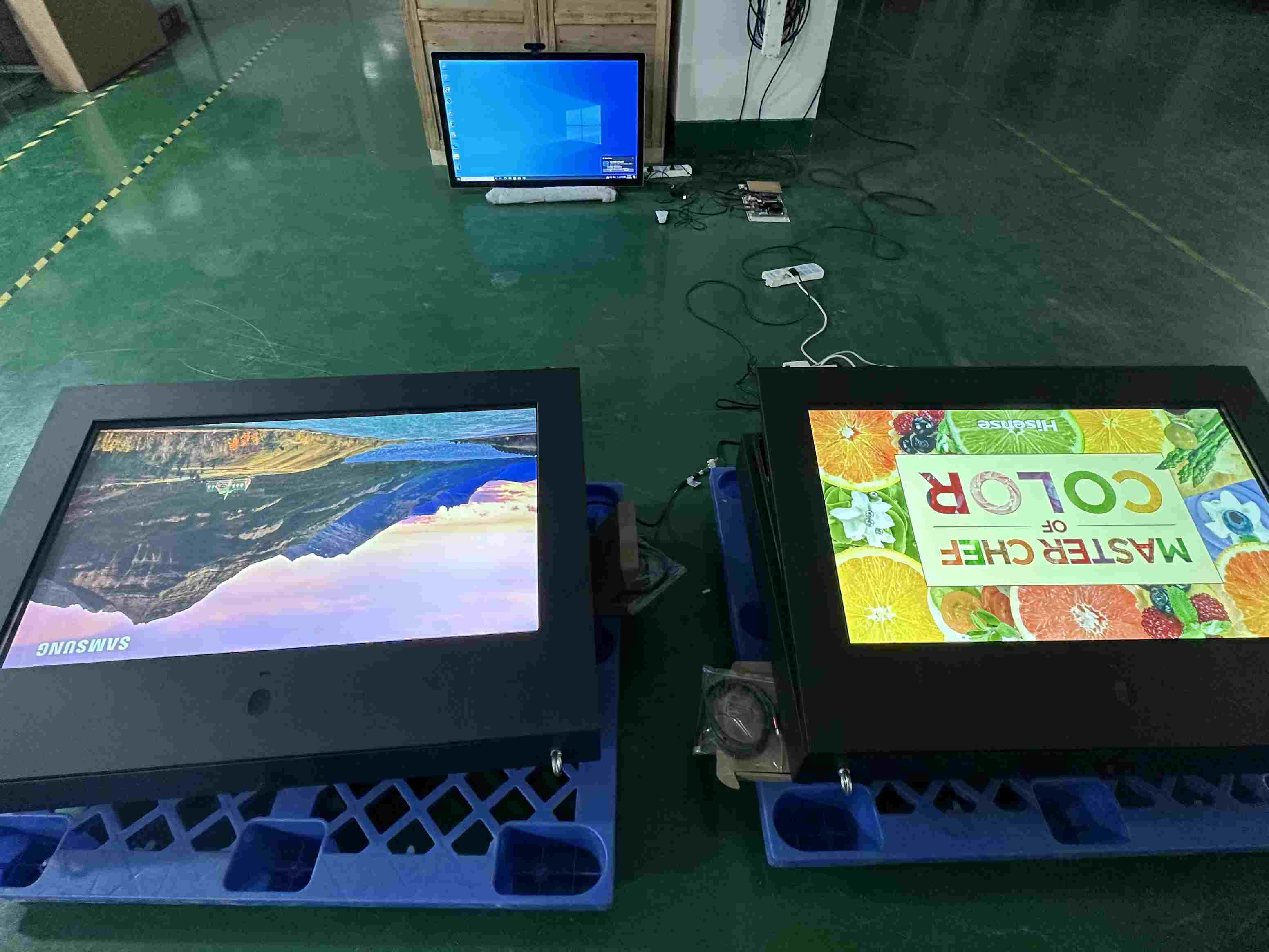 Kanpoko 43 Horma Muntatutako 2500nits Kiosk 4K Monitor